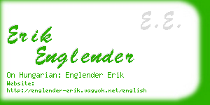 erik englender business card